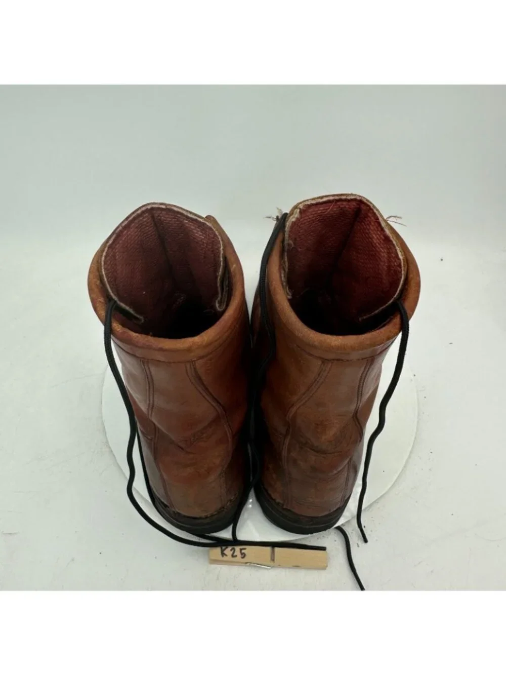 Danner Men Size 11D Brown Leather Vibram Sole Steel Toe Lace Up Combat Boot